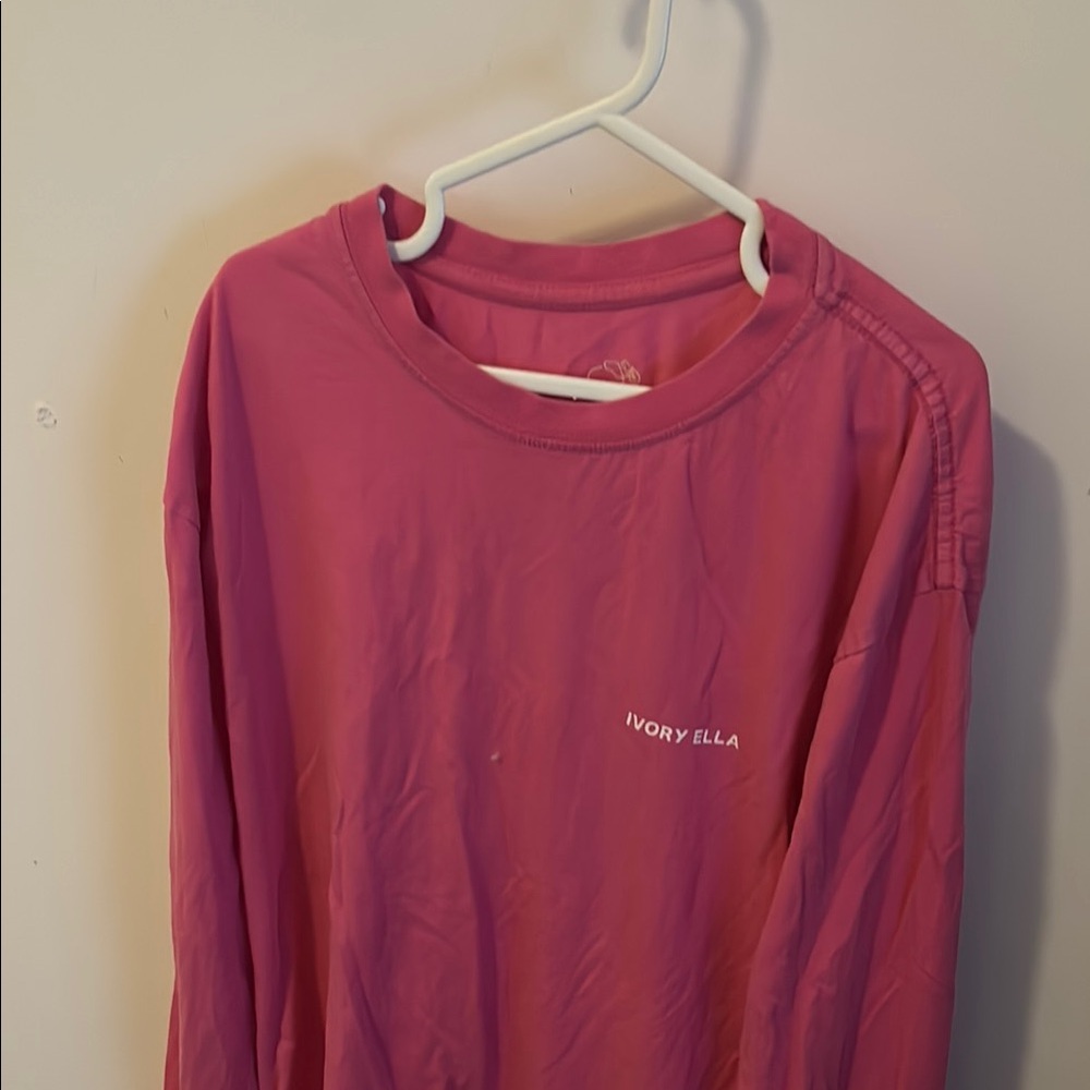 Ivory Ella Fuchsia Long Sleeve Top